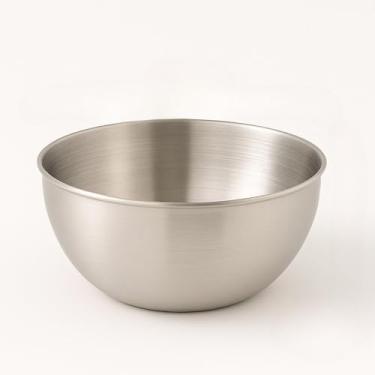 Imagem de Bowl Inox，Kit Bowl Inox，Capacidade de 2 Litros + Batedeira de 29 Cm，Adequado para Bater Ovos na Cozinha, Preparar Saladas, Etc.(BOWL,01 UNIDADE)