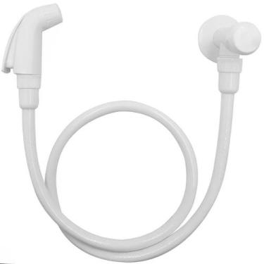 Imagem de Ducha Higiênica Pvc C/ Registro/mangueira Branca - Higiban, KIT C/4 DU