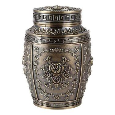 Imagem de Urna em metal vaso cinza humana cremação funeral rapida entr - Pool, P