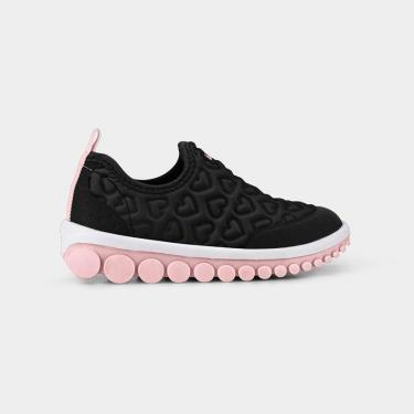 Imagem de Tênis Infantil Bibi Roller 2.0 Preto com Rosa de Coração 1155289-Feminino