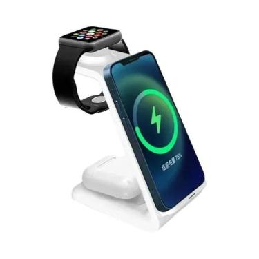 Imagem de Carregador Sem Fio Rápido De 30W Para iPhone, Samsung, Apple Watch, Es