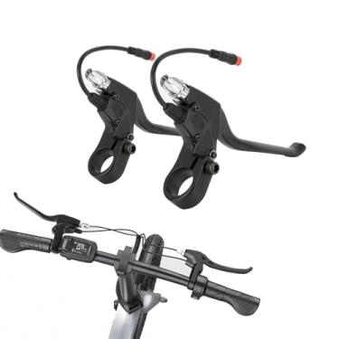 Imagem de Alavanca de Freio para E-Bike 22MM - PSLER Manete de Freio para Bicicleta Elétrica com 2 Fios, Par Esquerdo e Direito, Peça de Substituição para Modelos Q20 e I9