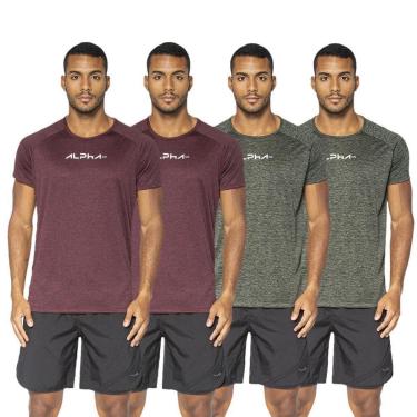 Imagem de Kit 4 Camisetas Dry Alpha Co Masculina-Masculino