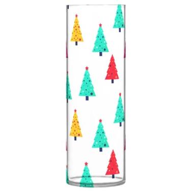 Imagem de Qilmy Vaso de árvore de Natal colorido fofo para flores, vaso de belas artes, decoração de casa para escritório, sala de jantar, sala de estar, casamento72