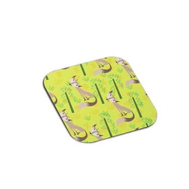 Imagem de Porta Copos Com Ilustração Personalizada Desenho De Bebê E Animais - Tamanho 10.5x10.5 cm