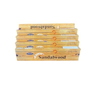 Imagem de Kit 5 Incensos Nikhil Sandalwood – Harmonia e Bem-Estar
