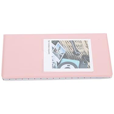 Imagem de Cryfokt Álbum de Fotos Universal Em PVC Com 64 Bolsos Design de Livro Compacto para Fotos de Câmera SQ20/SQ10/SQ6/SP-3, Adequado para Coletar e Exibir Memórias, Feito de Material de PVC Durável (Rosa)
