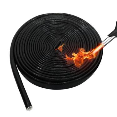 Imagem de Manga de fibra de vidro de silicone, escudo térmico de fio para componente de eletroaquecimento, gerenciamento de cabos para eletrodomésticos, isolamento elétrico de alta temperatura autoextinguível