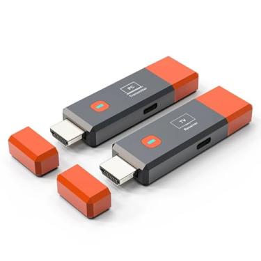 Imagem de VBESTLIFE Transmissor e receptor HDMI sem fio, extensor HDMI sem fio 5G de 328 pés, saída de decodificação 4K 1080P, para transmissão de vídeo e áudio