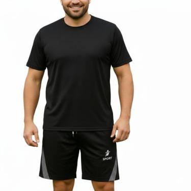 Imagem de Bermuda Masculina Plus Size Esportiva Academia Futebol Confortável - O