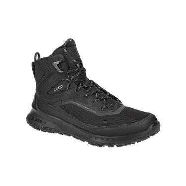 Imagem de ECCO Bota masculina ultra terreno impermeável para caminhada, Nobuck preto/preto, 14-14.5