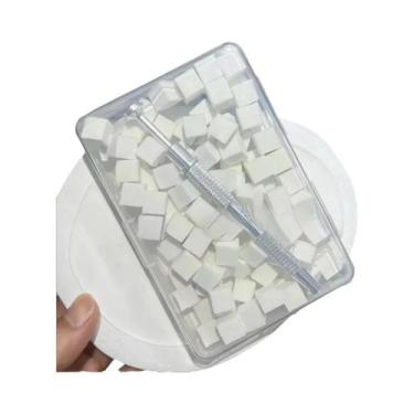 Imagem de Pincel Esponja Gradiente 100pcs Para Arte De Unhas, Gel Polido, Pó Bri