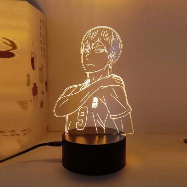 Imagem de Lâmpada de decoração de anime Night Light Haikyuus Tobio Kageyama 3D Illu