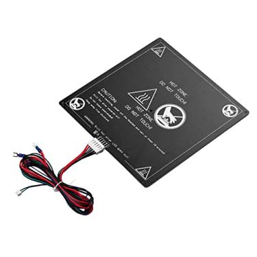 Imagem de aqxreight Cama Aquecida de Alumínio, Viveiro de 12V 120W 220x220x3mm Com Cabo de Fio, para Peças de Impressora 3D Anet A8 A6