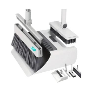 Imagem de Conjunto De Vassoura E Pá 4 Em 1 Atualizado Com Rodo Oculto E Escova P