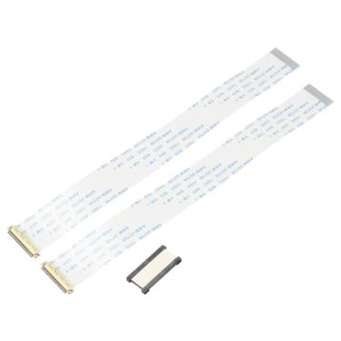 Imagem de Generic 2 peças EDP Wire FFC cabo plano flexível com adaptador de extensão 30 pinos 0,5 mm passo 150 mm tipo A para TV LCD, leitor de DVD, áudio automotivo