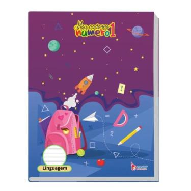 Imagem de Caderno numero 1 linguagem 40 folhas 70g - tamoio