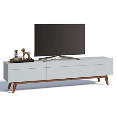 Imagem de Rack Bancada Classic 3 Gavetas 2.2 Branco Acetinado - Imcal