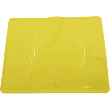 Imagem de Tapete de Massa Silicone para Assar com Medidas Ferramentas Cozinha Antiaderentes Reutilizáveis Pizza Pão Bolo Aprovado pela FDA Grau Alimentar Resist