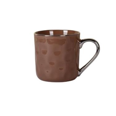 Imagem de Xícaras de café Caneca de cerâmica grande capacidade para uso doméstico com aparência(Brown)