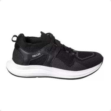 Imagem de Sapatênis Masculino Ferracini Sneaker Preto, Preto, 42