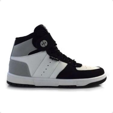 Imagem de Tênis Street Masculino Ollie Alpha2 Branco E Preto, Branco, Preto, 39