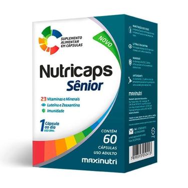 Imagem de Nutricaps Senior Polivitaminico Imunidade 60 Caps Maxinutri-Unissex