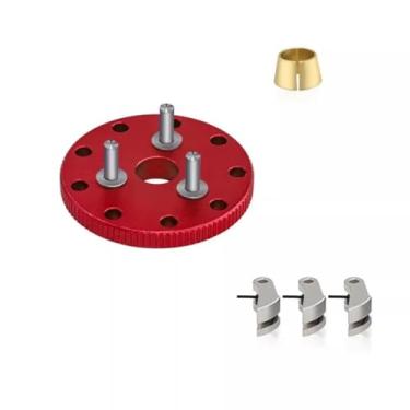 Imagem de MYHWDRNU Peças de carro RC compatíveis com TRAXXAS para Nitro for Slash for Rustler RC Car Parts Accessories Metal Flywheel Clutch Bell Set 4142 4146 3281 (vermelho)