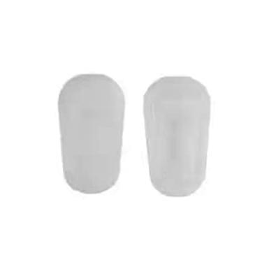 Imagem de HeCheng Almofadas de nariz tipo push on de borracha transparente para óculos de sol, armações para óculos de sol, óculos de sol, roupa de leitura HNP004 (branco - 1 par)