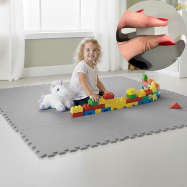 Imagem de Kit 6 Placas Tatame Tapete Tapetinho Piso EVA 50X50X1cm 10mm Espessura