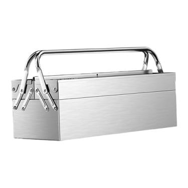 Imagem de Fenteer Caixa de ferramentas dobrável com estrutura cantilever, ao desgaste, organizador para porta-malas de carros, uso doméstico, em fábricas e, Dupla Camada