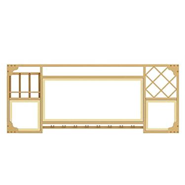 Imagem de Prateleira de exibição de armazenamento de taça de vinho de grande capacidade montada na parede - decoração de casa cozinha sala de jantar para cerveja pop/refrigerante 100 cm (120 cm)