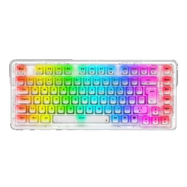 Imagem de Teclado Mecânico Gamer sem Fio Redragon Elf Pro - ABNT2 - RGB - Transparente - K649CT-RGB-PRO