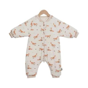 Imagem de Saco De Dormir Infantil Dinossauro Quente De Inverno 2.5Tog Macacão De