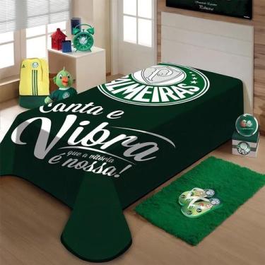 Imagem de Cobertor Rachel Plus Solteiro Time Do Coração 2,20m x 1,50m - Jolitex 