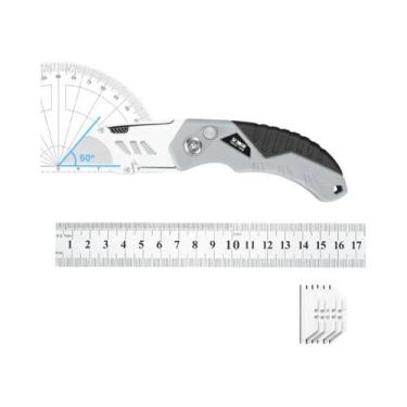 Imagem de Faca Utilitária Retrátil De Alta Resistência AIRAJ Com Lâmina De Aço M