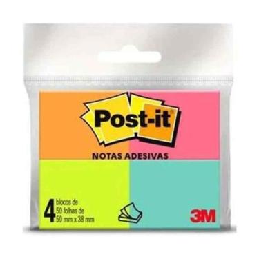 Imagem de Post-it Novas Cores 38x50 3m C/04