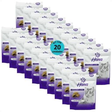 Imagem de Snack hana healthy life ph balance para gatos adultos 60g kit com 20