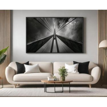 Imagem de Quadros Decorativos com Moldura Estaiada Sao Paulo para Sala Quarto e 