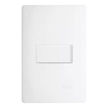 Imagem de Interruptor Simples 10a Horizontal Habitat Branco Fame 3769