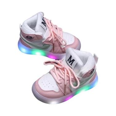 Imagem de Tênis Casuais Luminosos Para Meninas E Meninos, Sapatos De Malha Brilh