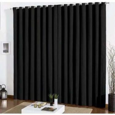 Imagem de Cortina de Quarto Ou Sala Semi Blackout Em Tecido 4,00 x 2,35 Corta Cl