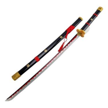 Imagem de Katana Led Enma Black De Zoro A Espada Lendária De One Piece - TENDA M