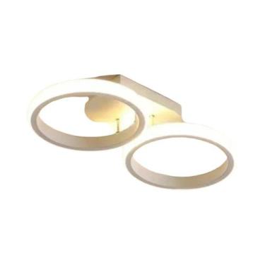 Imagem de Luminária De Teto LED Preta Moderna Minimalista Para Decoração De Casa