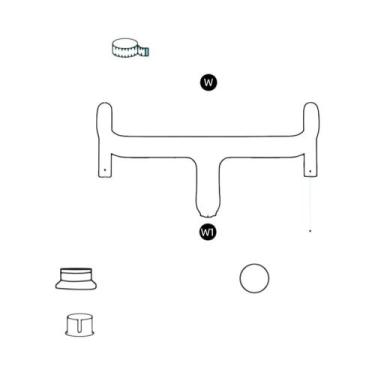 Imagem de Guidão De Bicicleta De Estrada Em Carbono 28.6mm Com Cabo Interno Inte