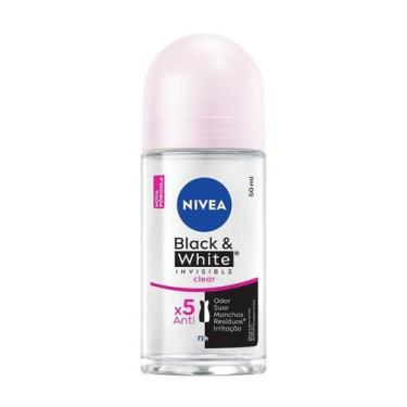 Imagem de Desodorante Roll On Nivea Invisible Black & White Clear 50ml