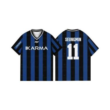 Imagem de Camiseta Oversize Masculina Kpop Stay Karma Para Fãs Do Álbum Felix Ba