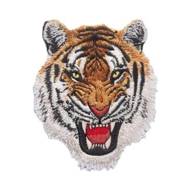 Imagem de Patches De Bordado De Tigre E Leopardo Para Aplicar Em Roupas Com List