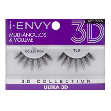 Imagem de Cílios Postiços Kiss NY  I-Envy 3D Collection Ultra 158, 1 Par