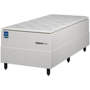 Imagem de Cama Box Solteiro (Box + Colchão) Plumatex - de Mola Ensacada 71cm de 